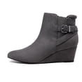 thumbnail image 3 of DREAM PAIRS Women's Low Heel Wedge Ankle Booties Fall Short Boots, 3 of 5