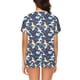 thumbnail image 2 of Conjunto de pijama corto para mujer con estampado de unicornio LKS304, 2 of 4