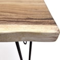 thumbnail image 3 of Greenage Suar Wood End Table Solid Square with Hairpin Table-16''x16''x21'', 3 of 8