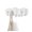 White, variant on Sticks Wall-Mounted Coat Rack Rail Hook with 5 Retractable Pegs – Modern, Space-Saving Storage Organizer, Grey