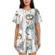 thumbnail image 1 of Fotbe Cute Colorful Animal Conjunto de Pijama Estampado para Mujer, 2 Piezas, Ropa de Dormir con Camiseta de Manga Corta y Shorts Suaves-4X-Large, 1 of 6
