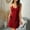 Red, variant on Women's Homestay Pajamas With Sexy Lace Lace Imitation Silk Nightdress Loose Short Ladies Oversized Sleep Shirts Womens Flannel Nightgown with Pockets Enjoy Night Sleep Shirt Thin Sleep Shirts Women