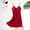 Red, variant on Xysaqa Women Lingerie Sleepwear Satin Chemise Nightgown Nightdress Slip Sleepwear Lounge Mini Flowy Dress S-XXL