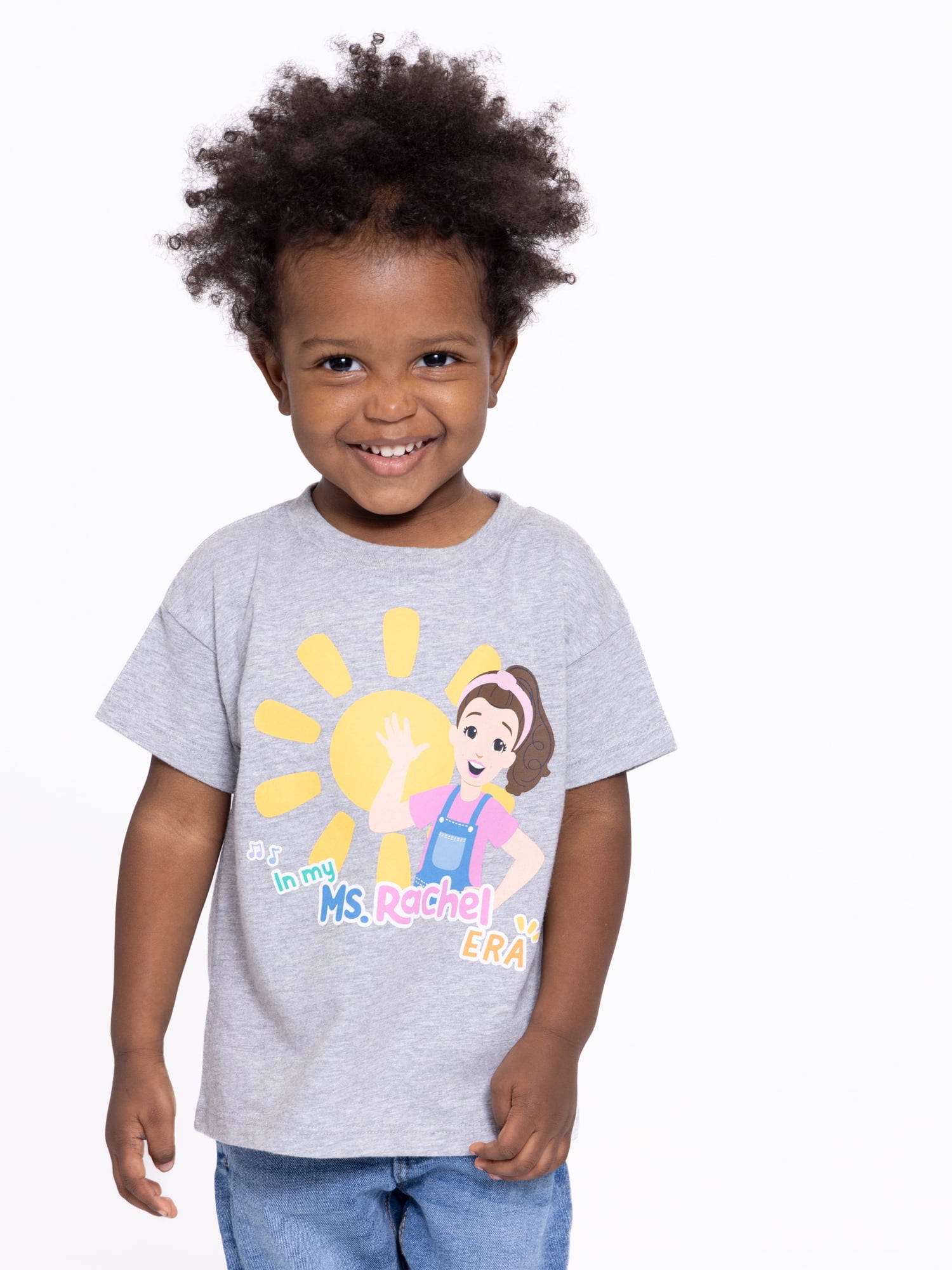 Ms. Rachel Toddler Graphic Crewneck Tee with Short Sleeves, Sizes 12M-5T