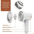 thumbnail image 2 of Yl-YANG Fuzz Remover Rechargeable, HOMEASY Electric Lint Remover Shaver with 2 Blades, Sweater Couch Fabric Pill Shaver for Sweater, Couch, Furniture (White)90*107*190mm, 2 of 5