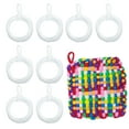 thumbnail image 1 of Uxcell 50 Pcs Potholder Loom Refill Loops, Elastic Potholder Weaving Refill Loops Knitting Kit Supplies in Rainbow Colors for Girls DIY Crafts 7" Weaving Loom, Blanco, 1 of 6
