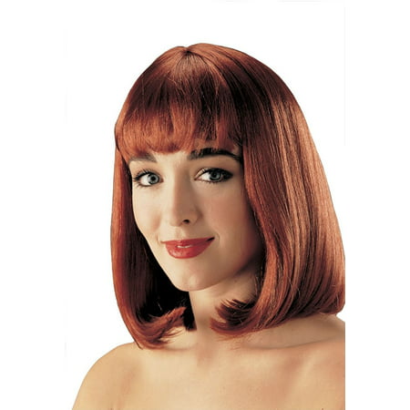 Peggy Sue Womens Pulp Fiction Medium Short Costume Wig With Bangs