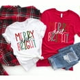thumbnail image 6 of Merry Christmas bright shirt, Christmas party shirt, family Christmas matching t-shirt, Christmas holiday gift, Merry Christmas t-shirt, short sleeve shirt women, women's cotton t-shirt, 6 of 7