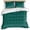 Green, variant on 3 Piece Dark Green Duvet Cover Set Twin Size, Microfiber Comforter/Quilt Cover with Corner Ties and 2 Pillowcases, Modern Pure Dark Green All Season Soft Bedding with Zipper Closure