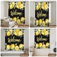 thumbnail image 6 of Yellow Lemons Sheer Curtains 63 Inches Long, Summer Fruits Leaves Botanical Black Light Filering Curtains, Breathable Simi Curtain Privacy Drapes for Living Room Bedroom Lightweight Window Treatment, 6 of 9