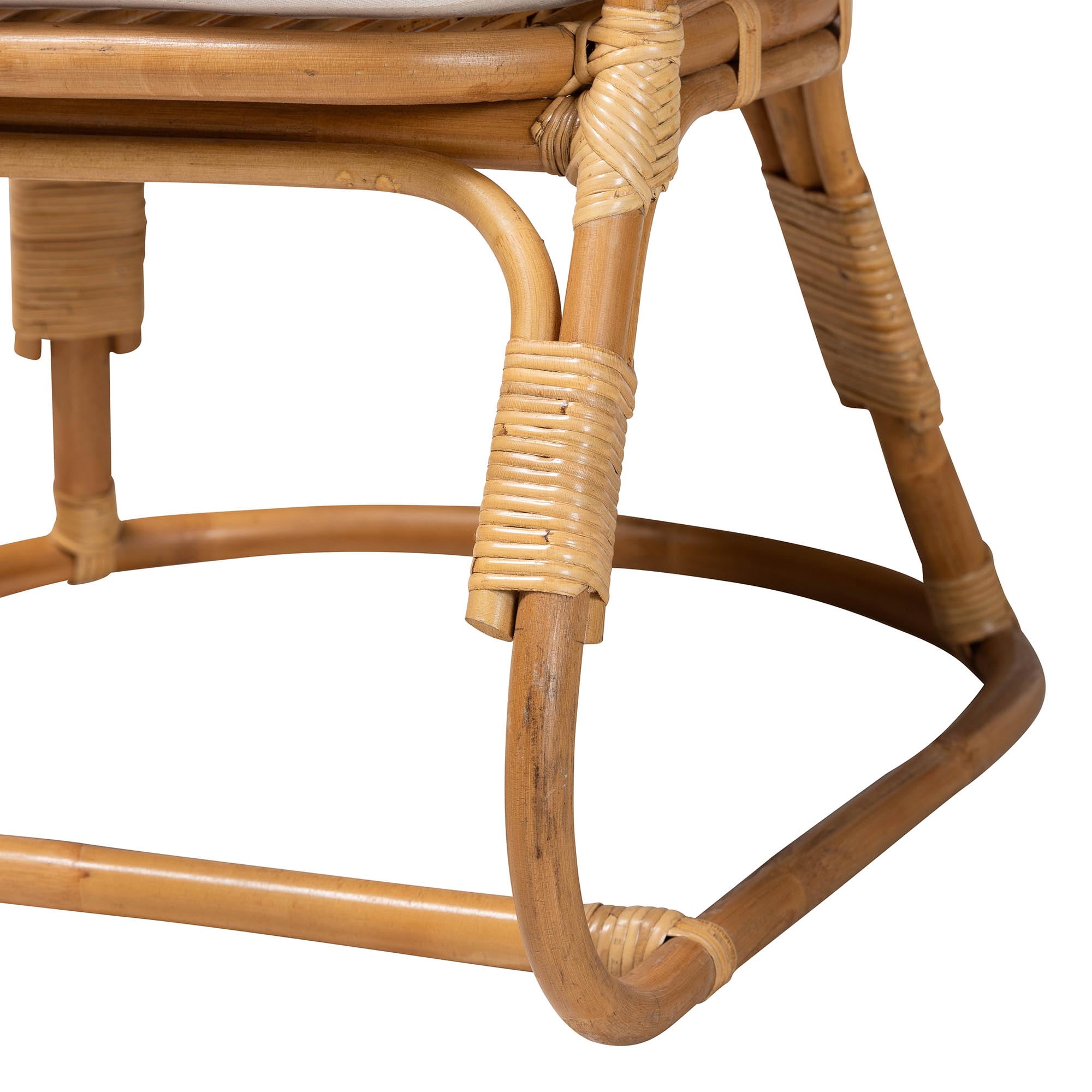 bali & pari Niko Boho Arm Chair, Light Honey