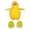 0-Yellow2785, variant on Tiijoy Infant Kids Chicken Dress Up Loose Fleece Hooded Vest Top with Shoes, Sizes 12-24 Months
