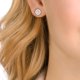 thumbnail image 2 of Pendientes Cuadrados, Cristales Brillantes Y Metal Rodiado, Azul, 1 Par, 2 of 4