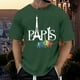 thumbnail image 2 of Playeras De Algodon Camiseta De Manga Corta Para Hombre, Camisetas Casuales Con Estampado Festivo Y Ventilado, 2 of 6
