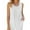 White, variant on Zoeecloth Women's Sleeveless Summer Tops Tank Loose Fit Round Neck Vest Chiffon Casual Sleeveless S-2X