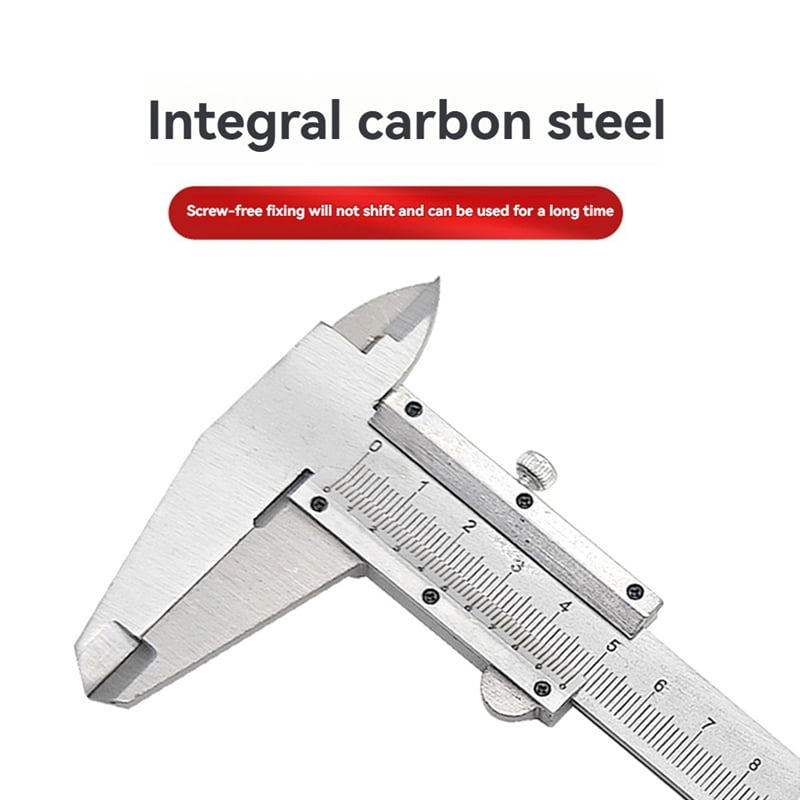 Carbon Steel Caliper High Manual Micrometer Slide Household caliper Vernier New