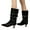 C, variant on Women's Slouchy Ankle Boots Pointed Toe Block Mid Heeled Dress Booties Wide Calf Pull on Sexy Fall Boots Red 5.5