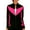 Black/Fuchsia, variant on InstantFigure Activewear Compression Zip-Up Jacket AWJ029