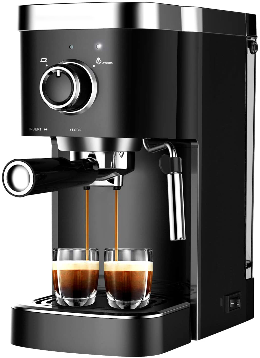 Brewsly Espresso Machine, 15 Bar 