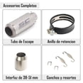 thumbnail image 4 of Escape de Moto IOAGSVW Acero Inoxidable 51mm Universal para Motos, Dirt Bikes, Street Bikes, Scooter, 4 of 7