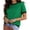 Green, variant on Sweater for Women Short Sleeve Light-Weight Crew Neck 2026 Summer Tops Dressy Casual Clothes White L