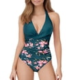 thumbnail image 1 of Maillot de Bain Femme Dos Nu Ensemble Bikini Femme Bikini Imprimé Coloré Robe Bikini Suspendue Bikini Transparent Bretelle de Cou Confortable Bikini Amincissant de Plage Bikini String Homme Bikini Piscine, 1 of 7