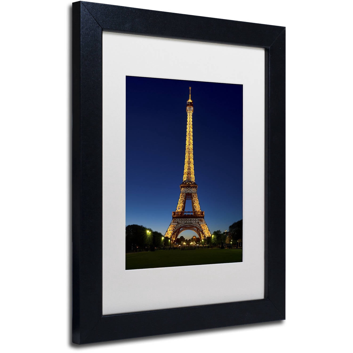 Trademark Fine Art "Evening Light Show" Canvas Art by Michael Blanchette Photography White Matte, Black Frame