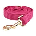 thumbnail image 1 of Red Corduroy Dog Collar And Leash Set With Custom Engraved Nameplate, 1 of 16
