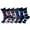 Fun Pack, variant on Alpine Swiss Mens Multi Pack Cotton Dress Socks Mid Calf Argyle Pattern Solids
