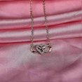 thumbnail image 3 of Infinity Heart Pendant Necklace Love Zirconia Necklace Women and Girls Gift Jewelry, 3 of 5