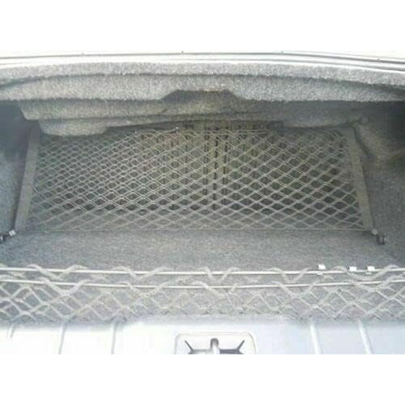 EACCESSORIES EA Trunk Organizer Cargo Net for Chevrolet Malibu 2004-2012 – Envelope Style Cargo Net for Sedan – Premium Mesh Elastic Car Trunk Organizer – Compatible with Chevy Malibu