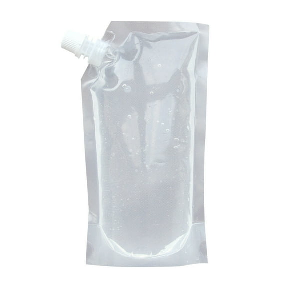 LABSERRON Travel Drinking Flask Transparent Beverage Bag 10Pack