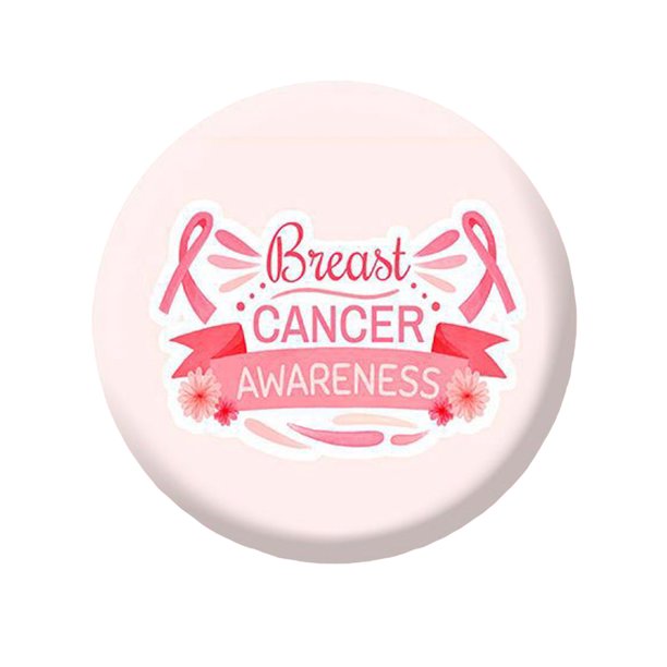Concienciación sobre el cáncer de mama Botones Insignia Cinta Redondo Botón Pins Pinback Broche Solapa para la cinta Tema Suministros Cáncer de Mama Decoraciones