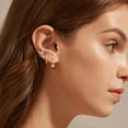 thumbnail image 3 of PULABO 14K Gold Plated Earrings For Women Earrings For Multiple Piercings Cartilage Stud Small Hoop Dainty Earrings Set Jewelry, 3 of 8