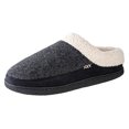 thumbnail image 1 of Urban Fox Slippers for Men - Micro Suede Everson | House Shoes I Rubber-Sole | Faux Fur | Indoor Outdoor Men's Slippers Grey/Black 14, 1 of 5