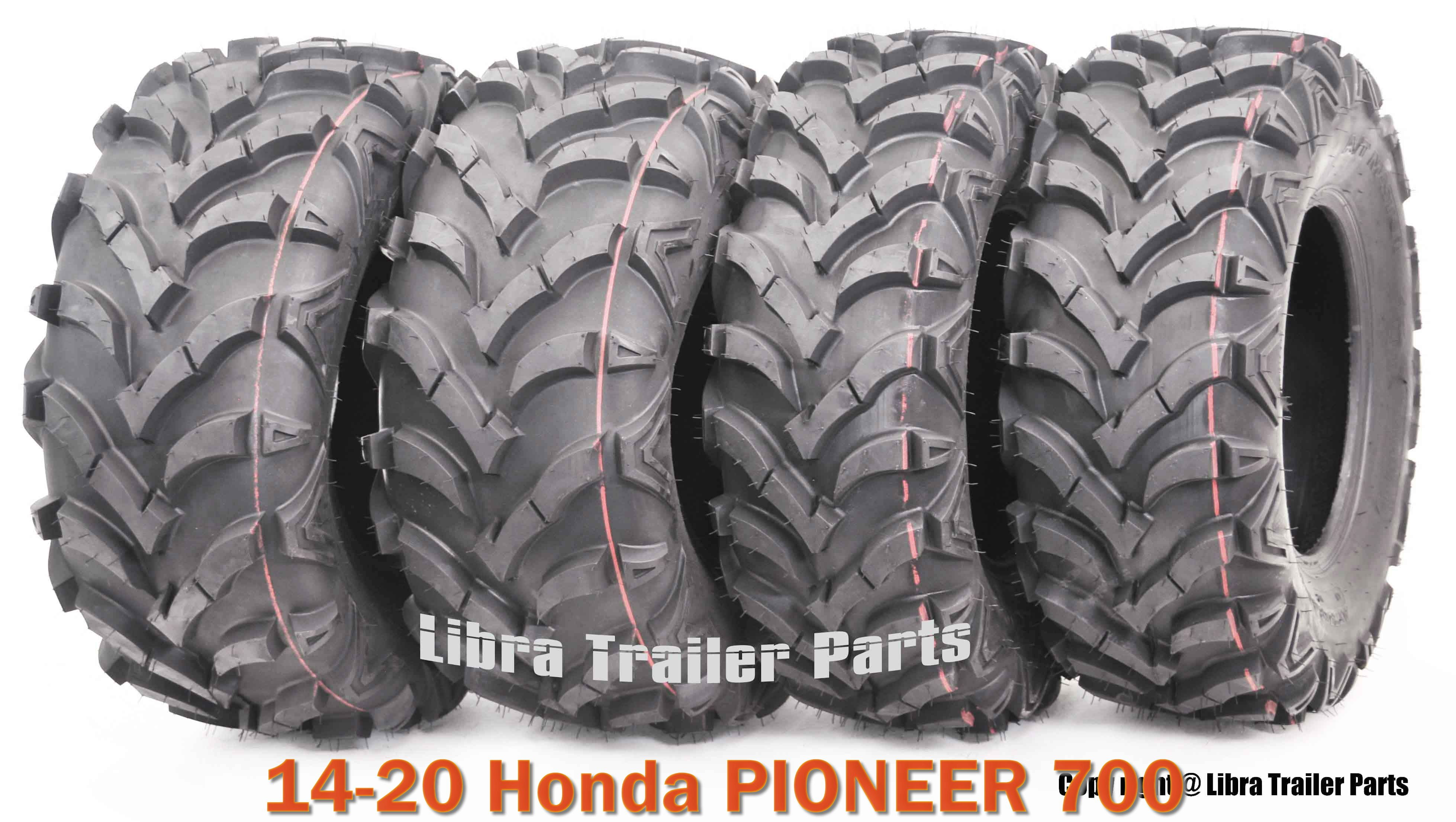 25X8X12 & 25X10X12 Set 4 ATV Solid Mud Tires fit 1420 Honda PIONEER