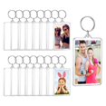 thumbnail image 4 of CEORPER Rectangle Shapes Plastic Keychain Picture Frame Keyring with Split Rings, 4 of 12