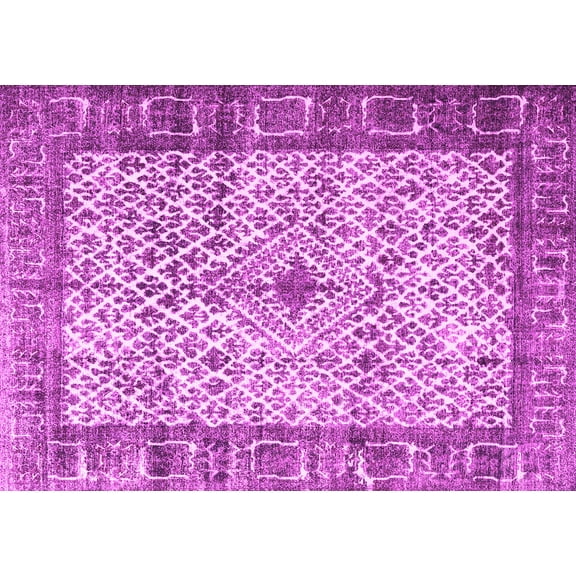 Ahgly Company Indoor Rectangle Persian Pink Traditional Area Rugs, 5' x 7'