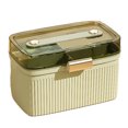 thumbnail image 2 of Household Medicine Box, Portable Plastic Medical Box with Double Layer and Security Lock Transparent First Aid Case for Home, 2 of 8