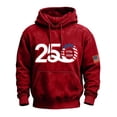 thumbnail image 3 of Men's Retro American 250th Hoodie USA 250th Anniversary Shirt Anniversary Flag Print Hoodie for Men, 3 of 3