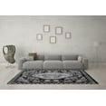 thumbnail image 3 of Ahgly Company Indoor Round Medallion Gray French Area Rugs, 7' Round, 3 of 4