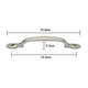 thumbnail image 4 of Whataatahia 2 piezas 158 mm Tiradores de puerta Tirador de metal para gabinetes de cocina Muebles Armario Tirador de medicina en herrajes para puertas, 4 of 8