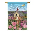 thumbnail image 2 of Breeze Decor 50049 Welcome Bird House 2-Sided Impression Garden Flag - 13 x 18.5 in., 2 of 2