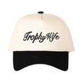 thumbnail image 2 of Trophy Wife Letter Embroidered Color Block Trucker Hat Unisex Adjustable Cotton Breathable Fashion Cap for Travel Daily Wear, 2 of 11