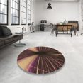 thumbnail image 4 of Ahgly Company Machine Washable Indoor Square Transitional Dark Scarlet Red Area Rugs, 5' Square, 4 of 7
