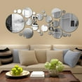 thumbnail image 4 of Jetcloudlive Acrylic Wall Mirror Stickers Room Bedroom Kitchen Bathroom Stick Decal Home Party Decoration, 4 of 11