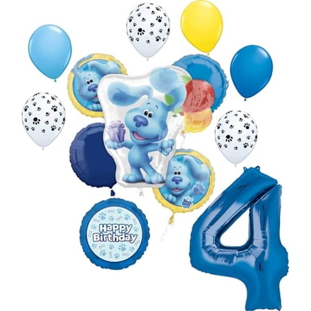 Anagram Blue s 4th Birthday Clues Party Supplies Balloon Bouquet Decorations