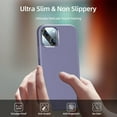 thumbnail image 5 of [5 in 1 for iPhone 13 Mini Case, with 2 Pack Screen Protector + 2 Pack Camera Lens Protector, Liquid Silicone Ultra Slim Shockproof Protective Phone Case 5.4 inch(Lavender Grey), 5 of 14