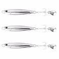 thumbnail image 2 of fastboy 3pieces Realistic Jigs For Catching Fish In Any Water Environment Bright Colors Fishing Lure Plated Silver 1Set, 2 of 6