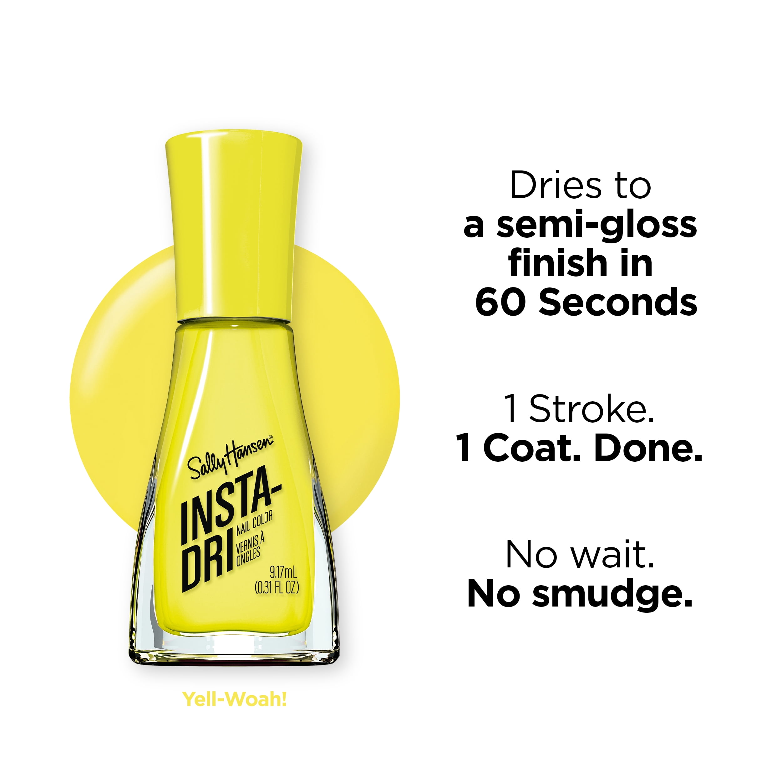 Sally Hansen Insta-Dri Electric Feels Yell-Woah Quick-Drying Nail Polish 0.31 fl oz